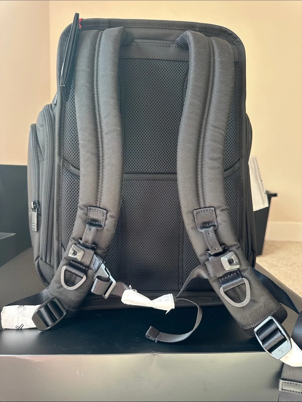 Tumi Black Men's Backpack with Front Organizer Pockets